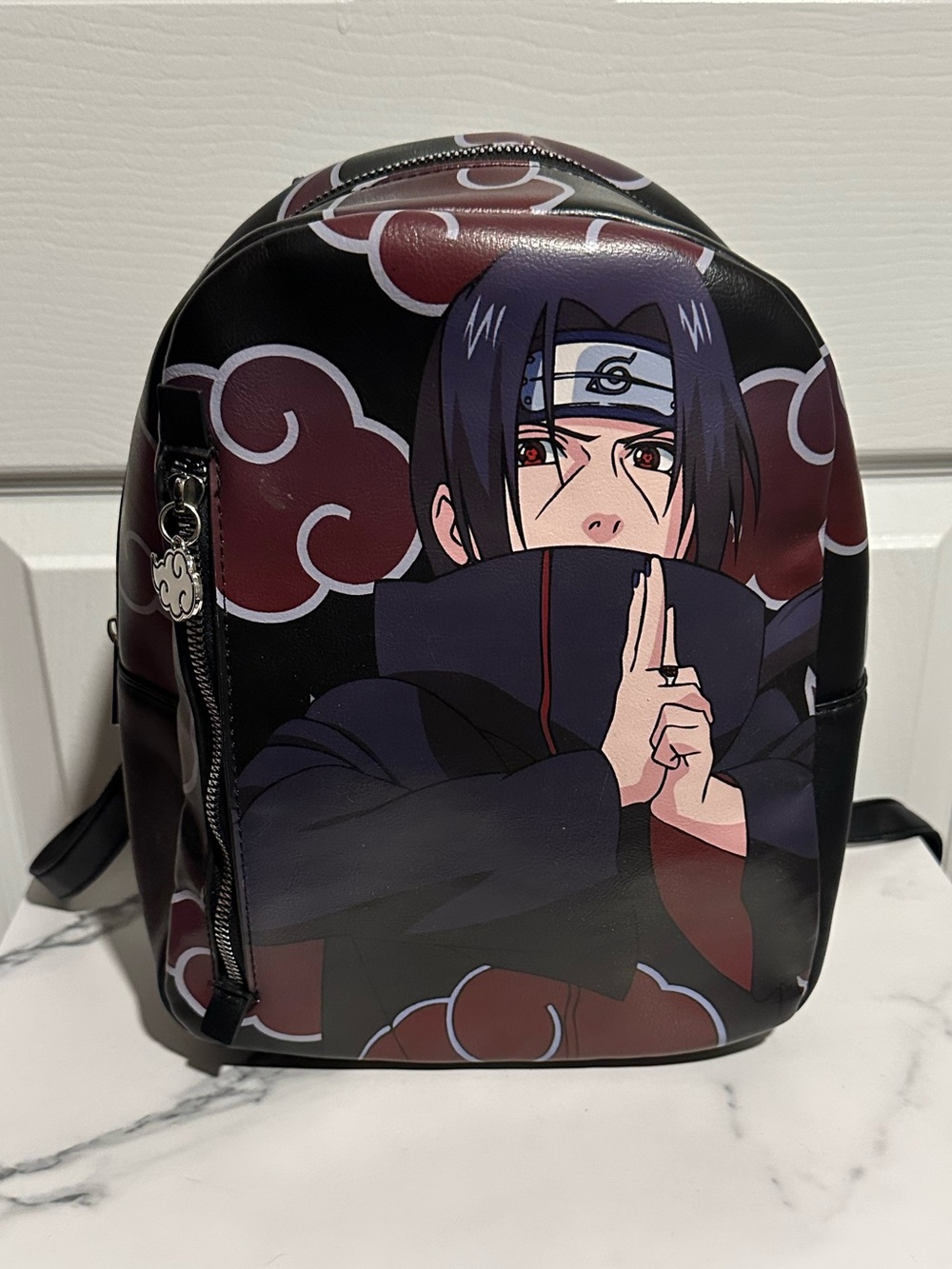 Naruto Anime Itachi Akatsuki Mini Backpack Black